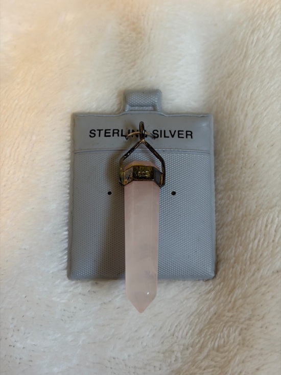 Jewelry - Sterling Silver Rose Quartz Point Pendant